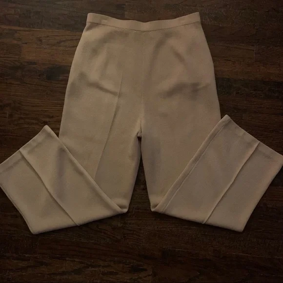 St. John Collection Wool Embroidered Pant Suit Mismatched Set Sz 8 Top 12 Pant
